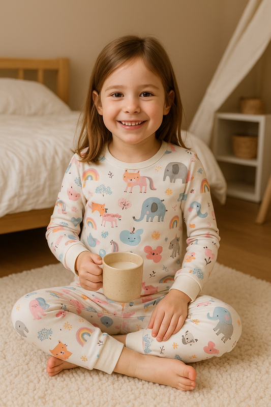 Dívčí pyžamo POHÁDKA bílé