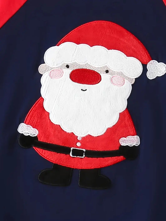 UNISEX dvoudílné dlouhé pyžamo VÁNOCE Santa Claus