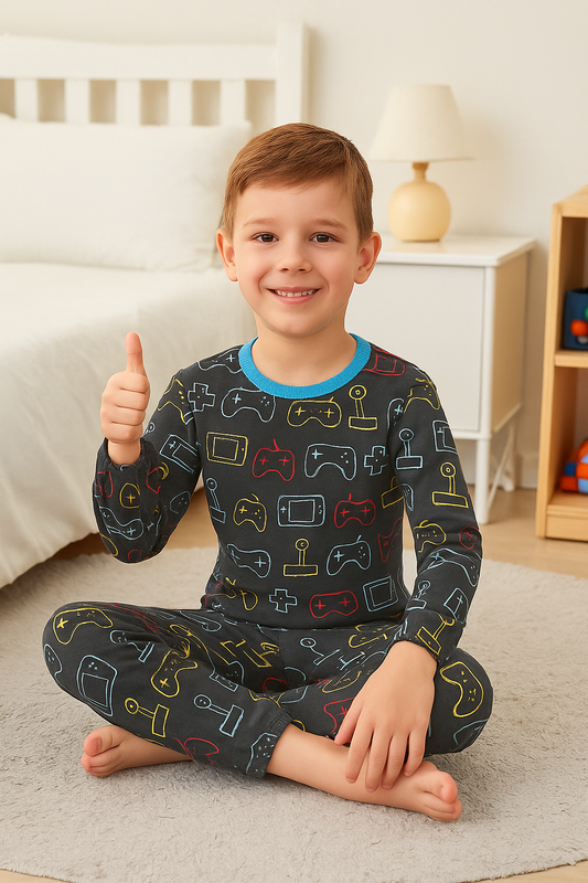Klučičí dvoudílné dlouhé pyžamo PLAYSTATION