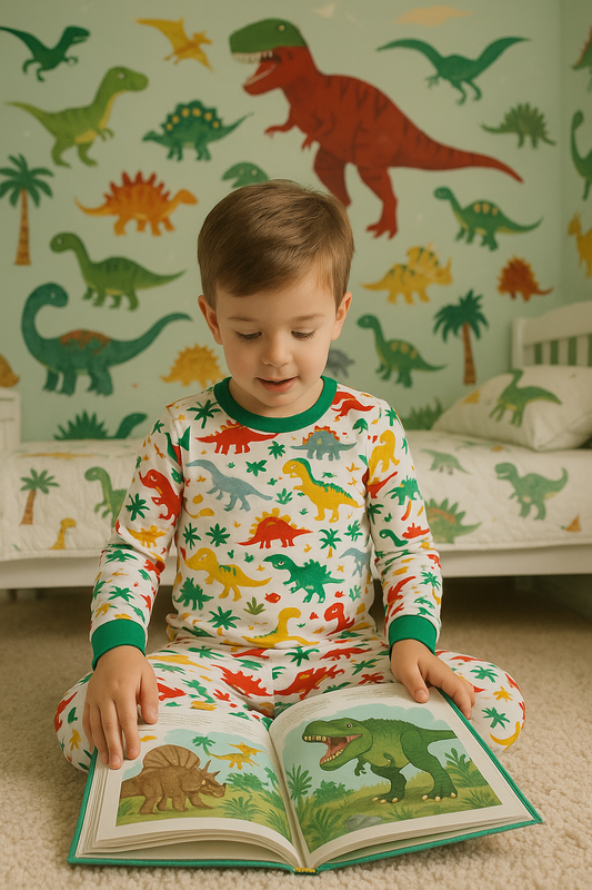 Klučičí dvoudílné dlouhé pyžamo DINOSAURUS 1