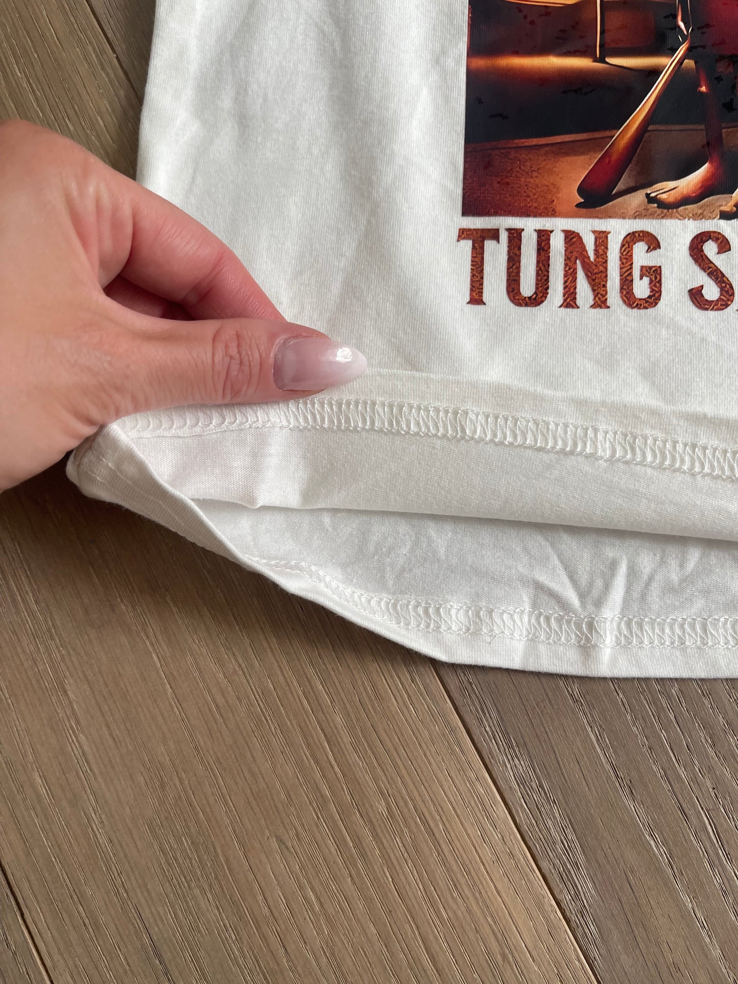 Pyžamo krátký rukáv Tung Tung Sahur bílé