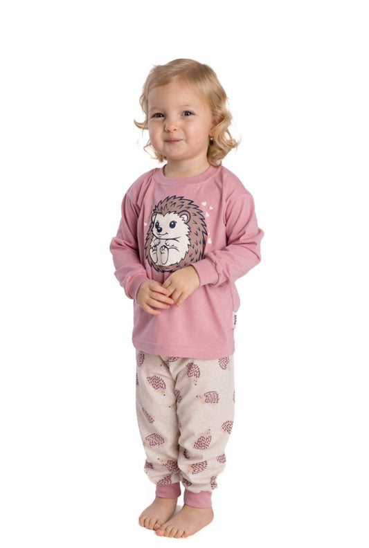 🦔 Dětské pyžamko Růžový ježek — česká výroba 🇨🇿