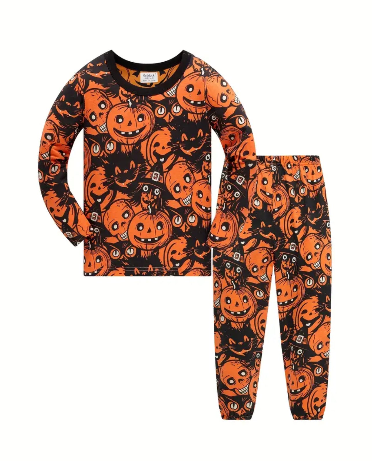 UNISEX dvoudílné dlouhé pyžamo HALLOWEEN