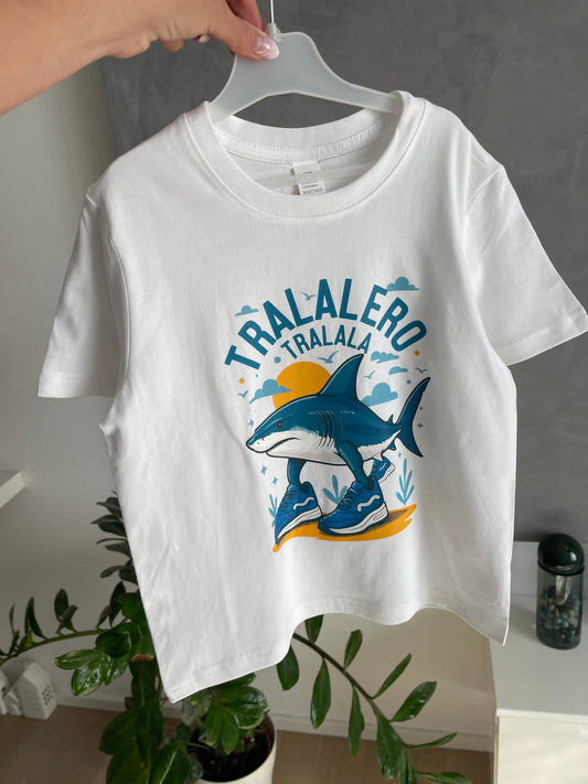 Dětské tričko s krátkým rukávem TRALALERO TRALALA bílé