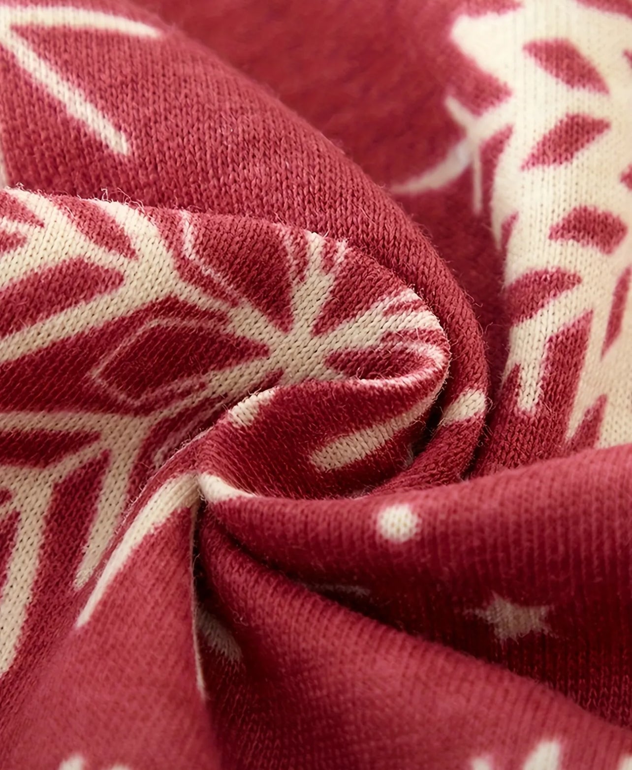 UNISEX dvoudílné dlouhé pyžamo VÁNOCE červené