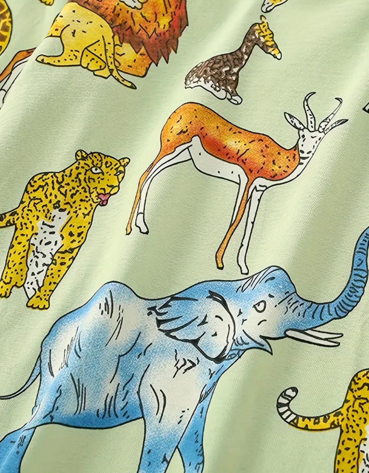 UNISEX dvoudílné dlouhé pyžamo ZOO