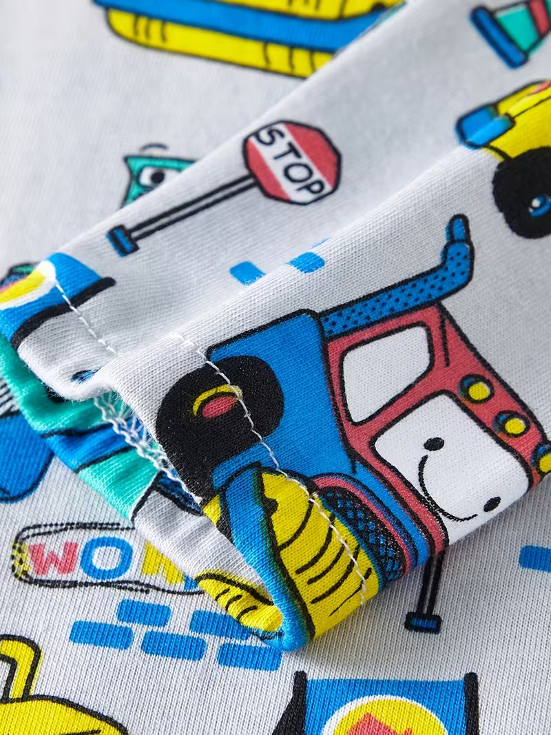 Chlapecké pyžamo STAVBA bagry