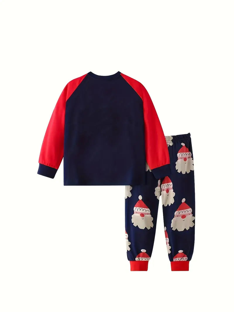 UNISEX dvoudílné dlouhé pyžamo VÁNOCE Santa Claus