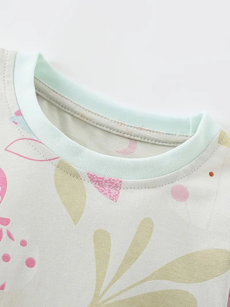 Girls' pajamas AUTUMN pink menthol