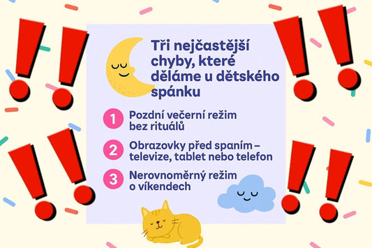 3 spánkové pasti, do kterých jako rodiče často padáme