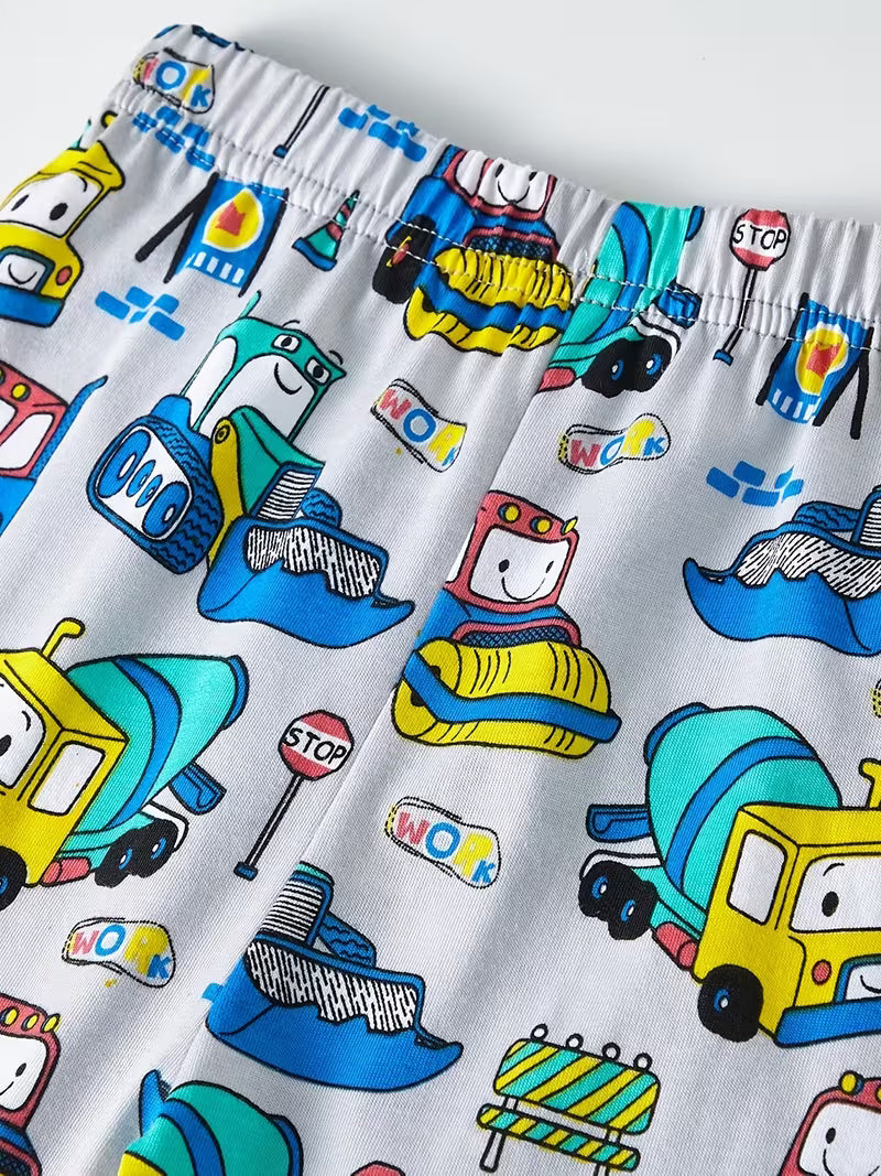 Chlapecké pyžamo STAVBA bagry