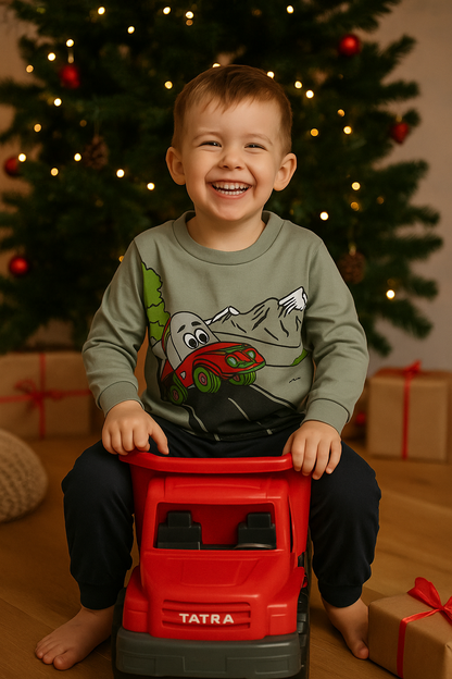 Chlapecké pyžamo AUTO v horách
