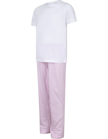 Dívčí pyžamko růžový proužek