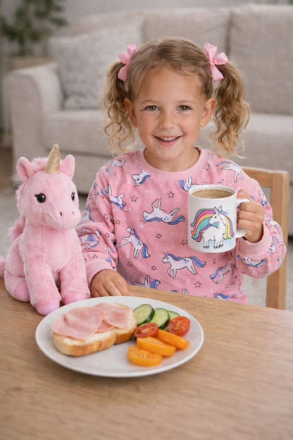 Dívčí pyžamko JEDNOROŽEC top růžové