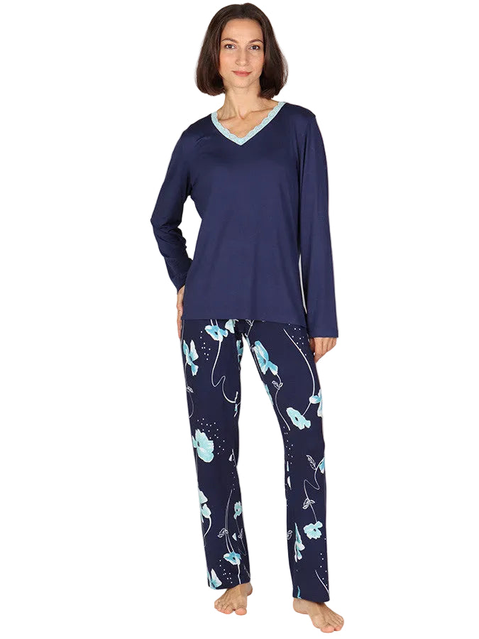 ČESKÉ Dámské pyžamo MADEIRA modré