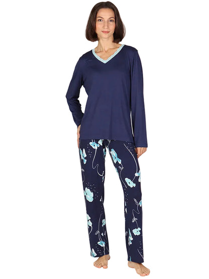 ČESKÉ Dámské pyžamo MADEIRA modré