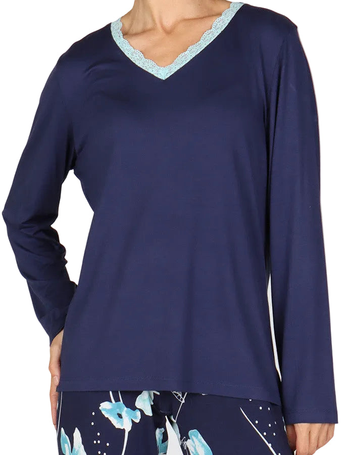 ČESKÉ Dámské pyžamo MADEIRA modré