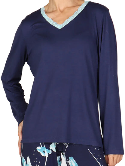 ČESKÉ Dámské pyžamo MADEIRA modré