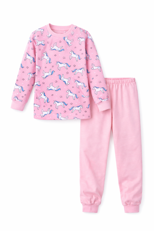 Dívčí pyžamko JEDNOROŽEC top růžové
