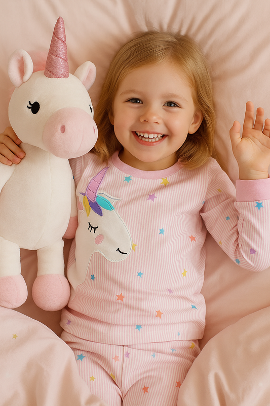 Dívčí pyžamo RŮŽOVÁ jednorožec