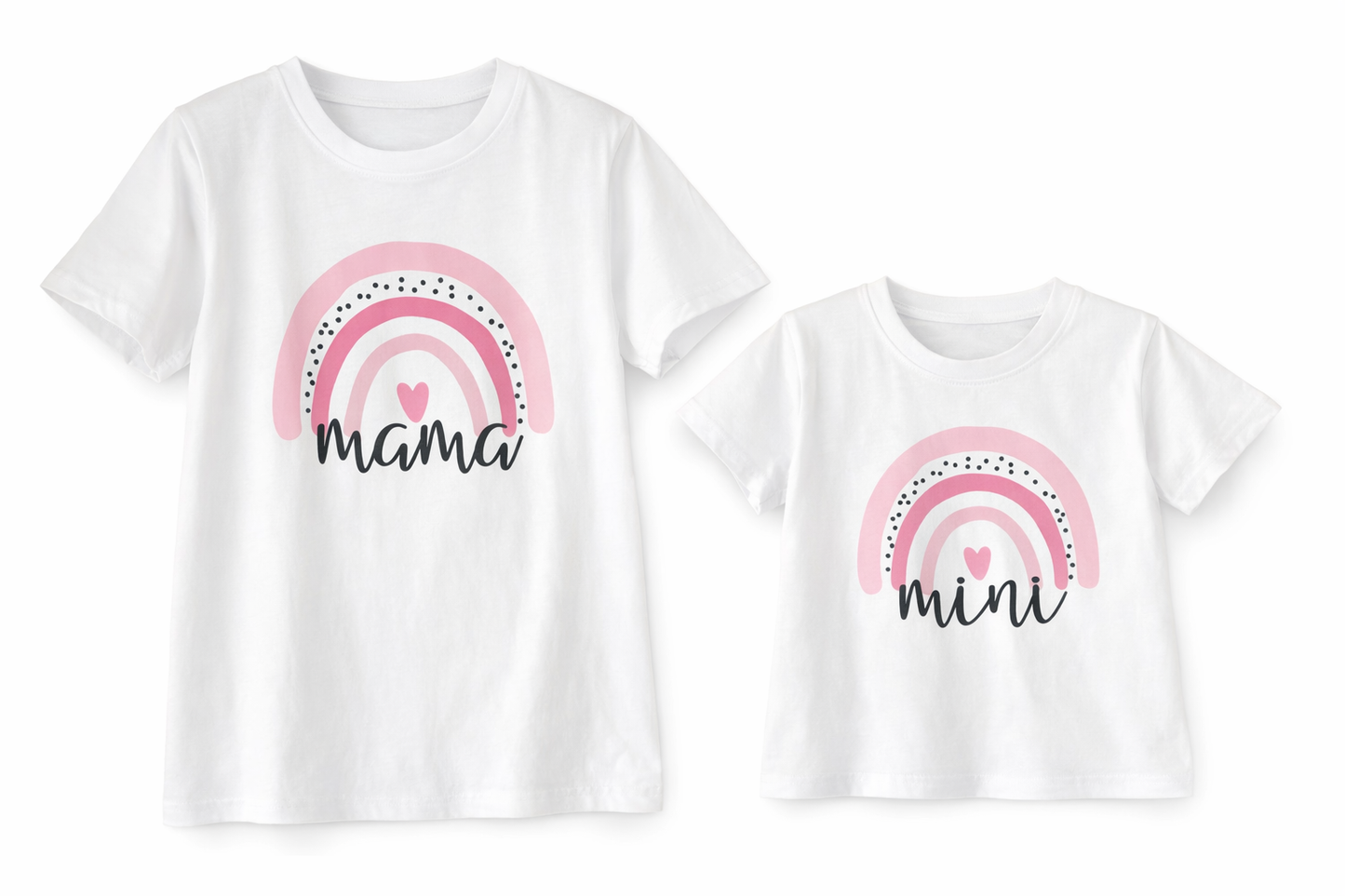 🌈 Set triček Mama & Mini – pro chvíle, které patří jen vám dvěma
