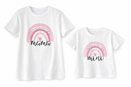 🌈 Set triček Mama & Mini – pro chvíle, které patří jen vám dvěma
