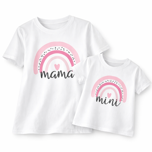 🌈 Set triček Mama & Mini – pro chvíle, které patří jen vám dvěma