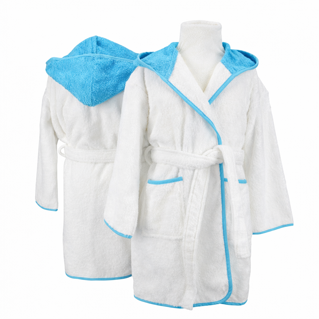 Dětský froté župan s kapucí 100% bavlna