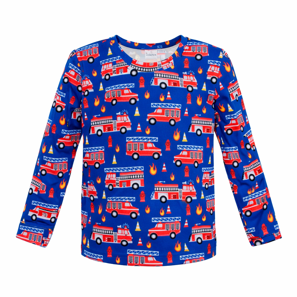 Chlapecké tričko dlouhý rukáv HASIČ modré