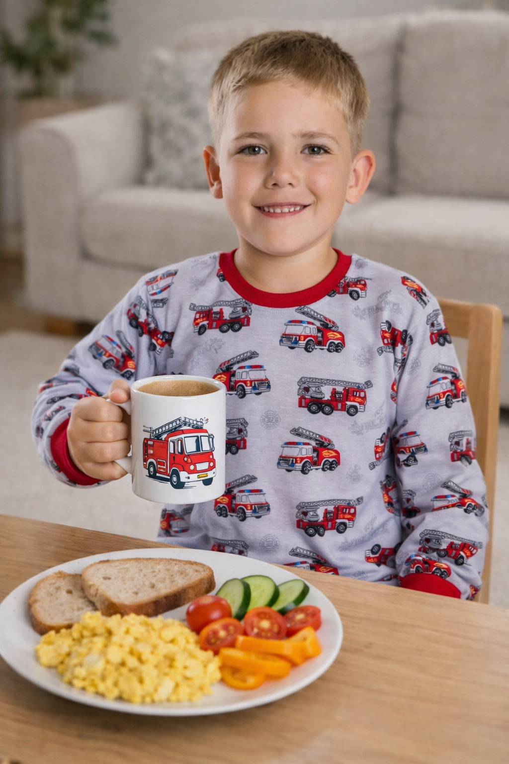 Chlapecké pyžamo HASIČ šedé
