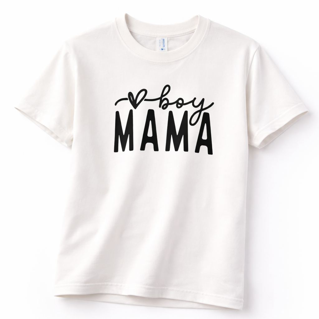 Tričko s krátkým rukávem BOY MAMA BÍLÁ