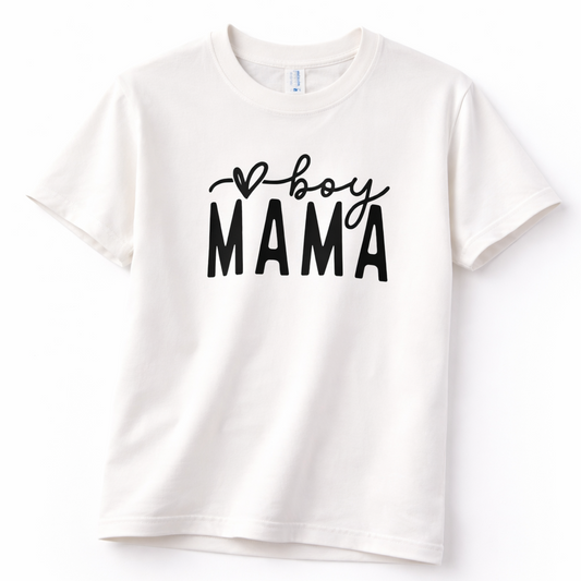 Tričko s krátkým rukávem BOY MAMA BÍLÁ