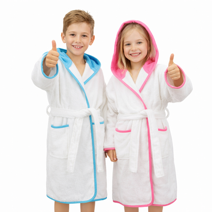 Dětský froté župan s kapucí 100% bavlna