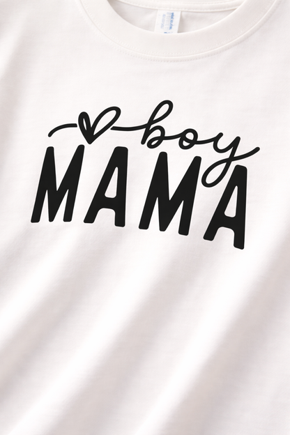 Tričko s krátkým rukávem BOY MAMA BÍLÁ