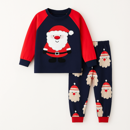 UNISEX dvoudílné dlouhé pyžamo VÁNOCE Santa Claus