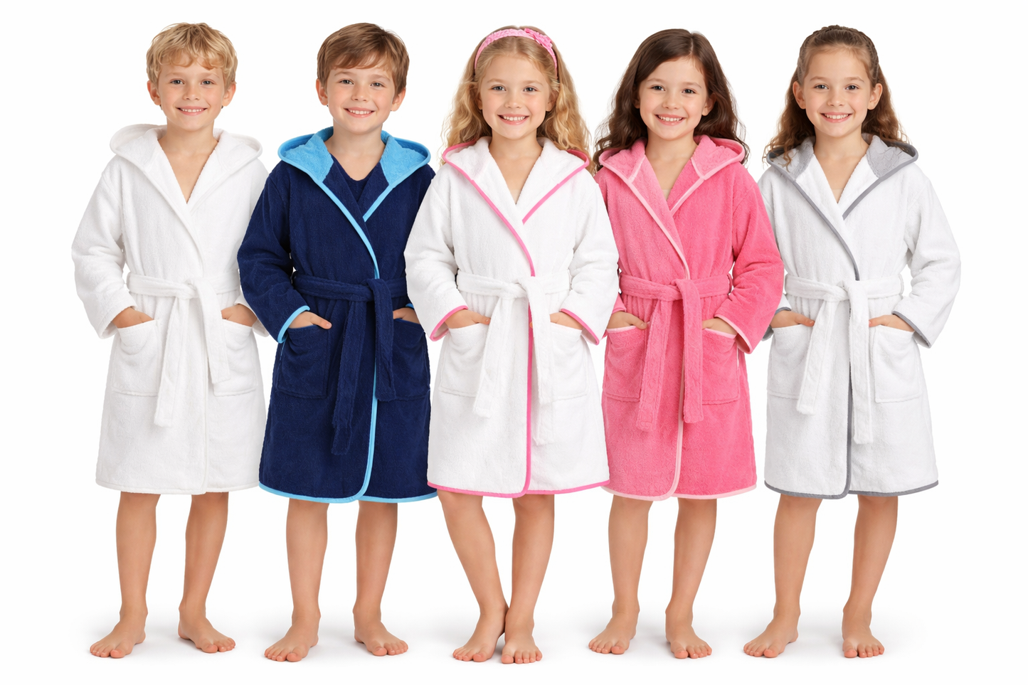 Dětský froté župan s kapucí 100% bavlna