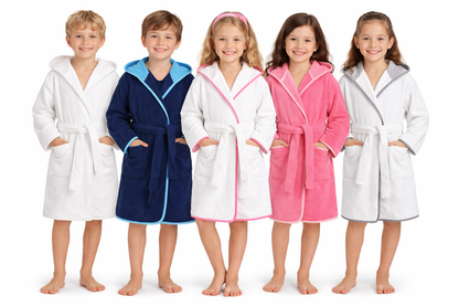 Dětský froté župan s kapucí 100% bavlna