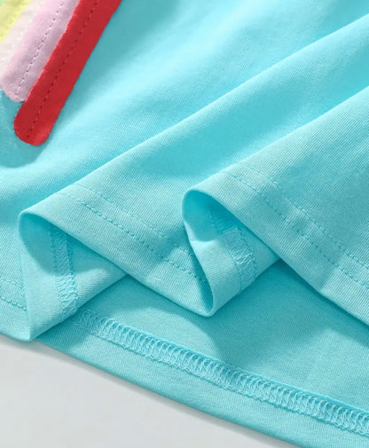 Dívčí košilka DUHA tyrkysová