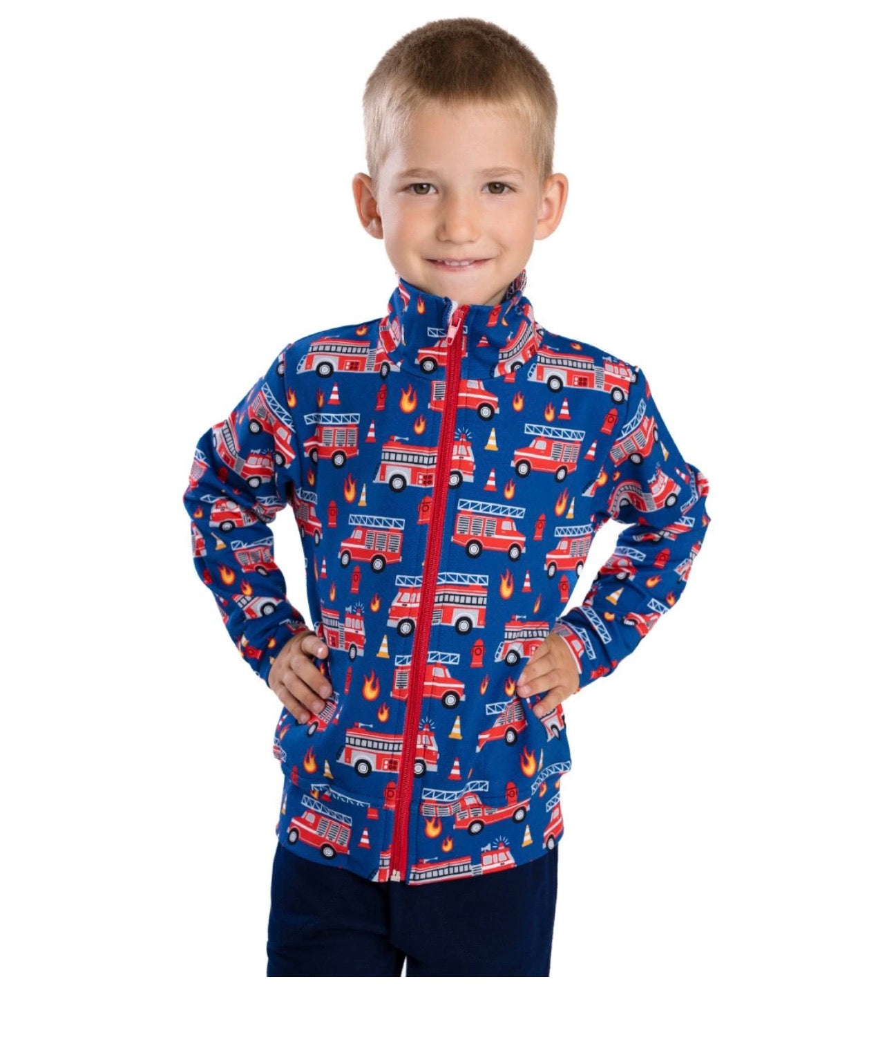 Chlapecká mikina HASIČ modrá