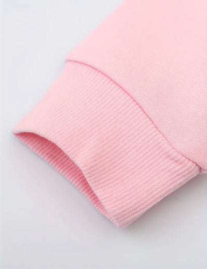 Dívčí bavlněná mikina s jednorožcem – růžová