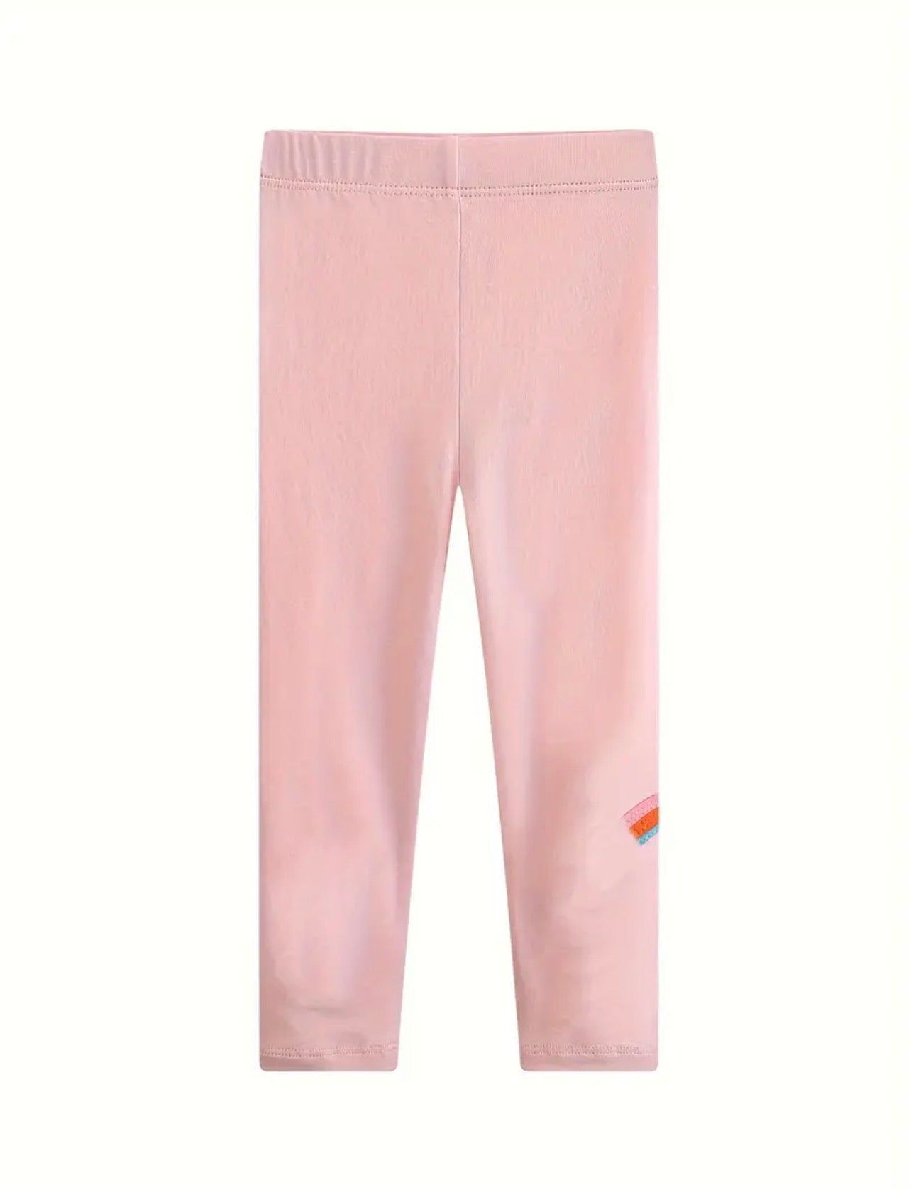 Dívčí legíny – duha & víla (růžové)