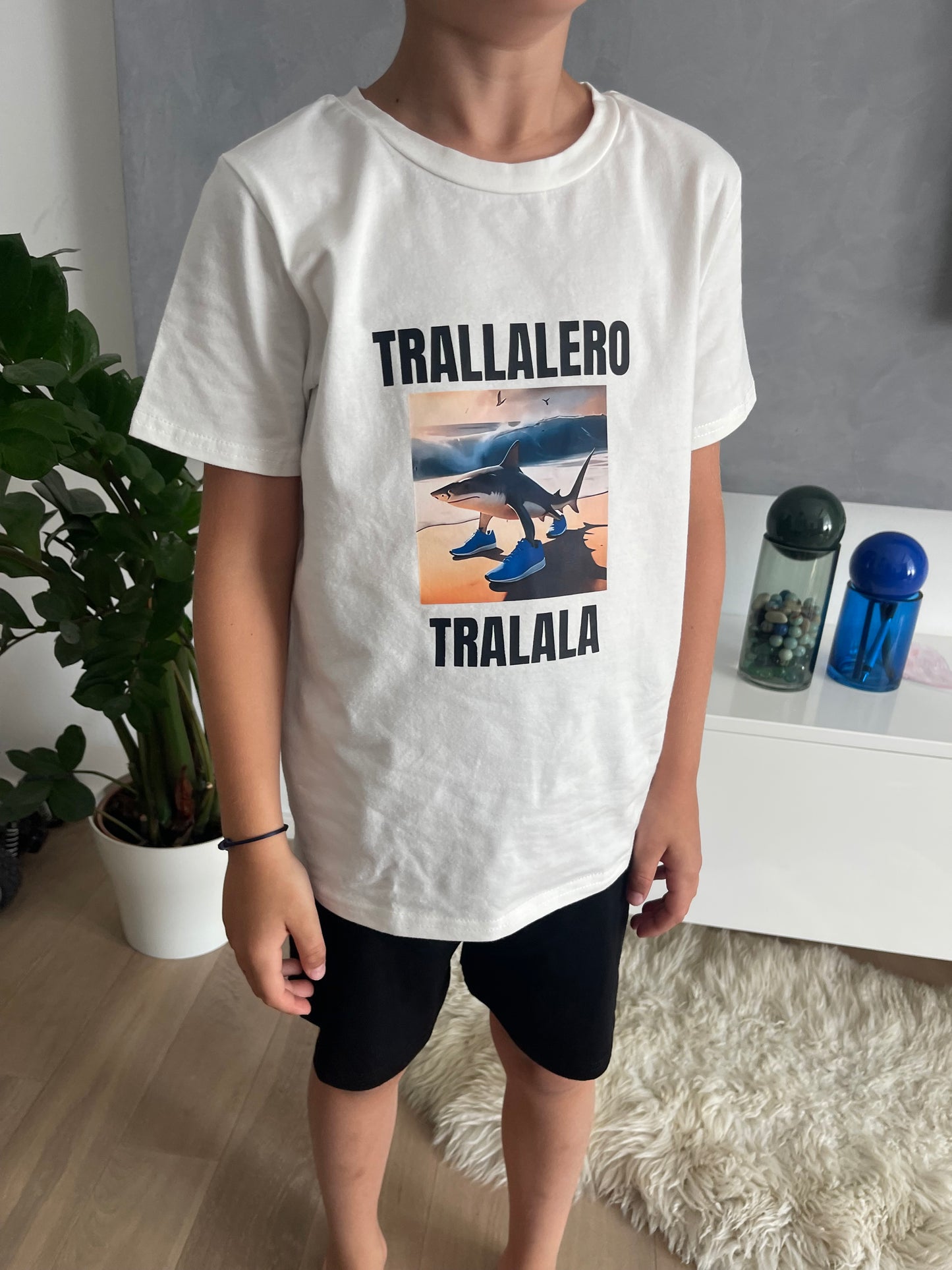 Pyžamo krátký rukáv Tralaléro Tralalá bílé