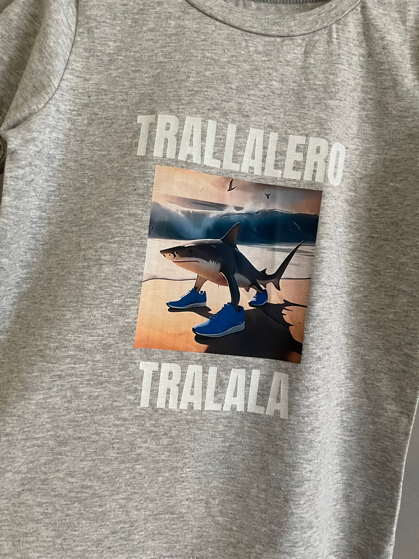 Pyžamo krátký rukáv  Tralaléro Tralalà šedé