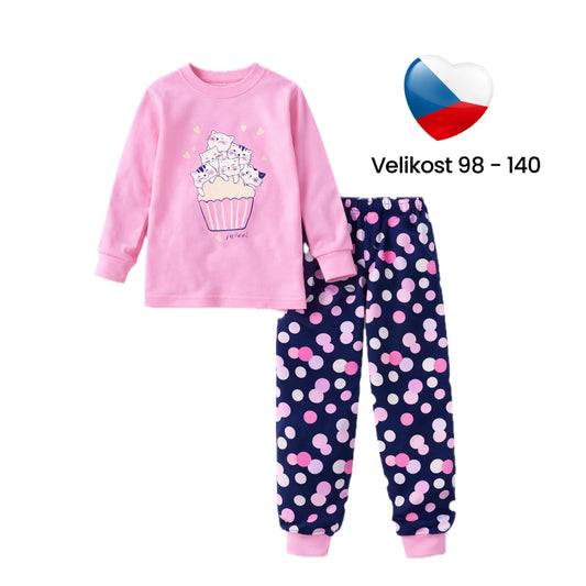 🐱 Dětské pyžamko Kočičí sen — česká výroba 🇨🇿