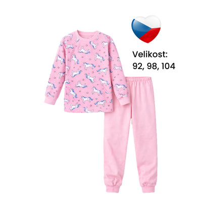 🦄 Dívčí pyžamko Jednorožec — česká výroba 🇨🇿
