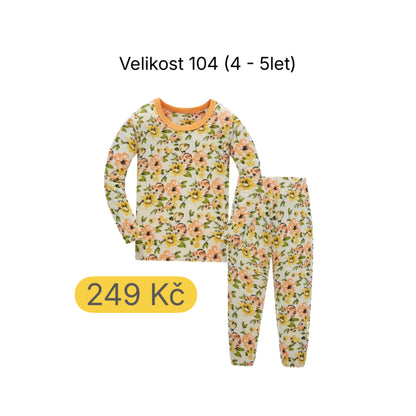 Dívčí pyžamo KVĚTINY (4 roky)
