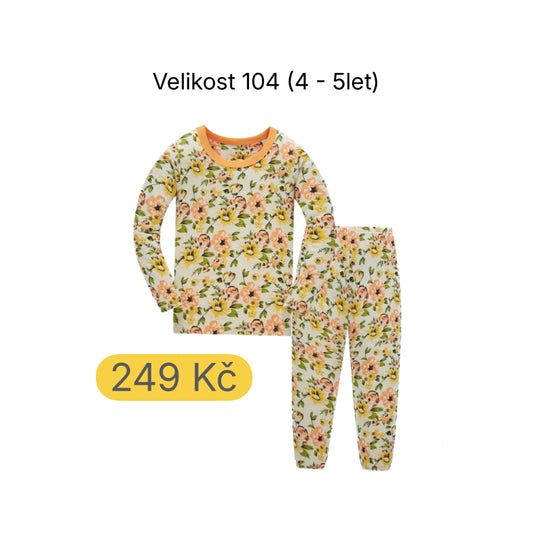 Dívčí pyžamo KVĚTINY (4 roky)