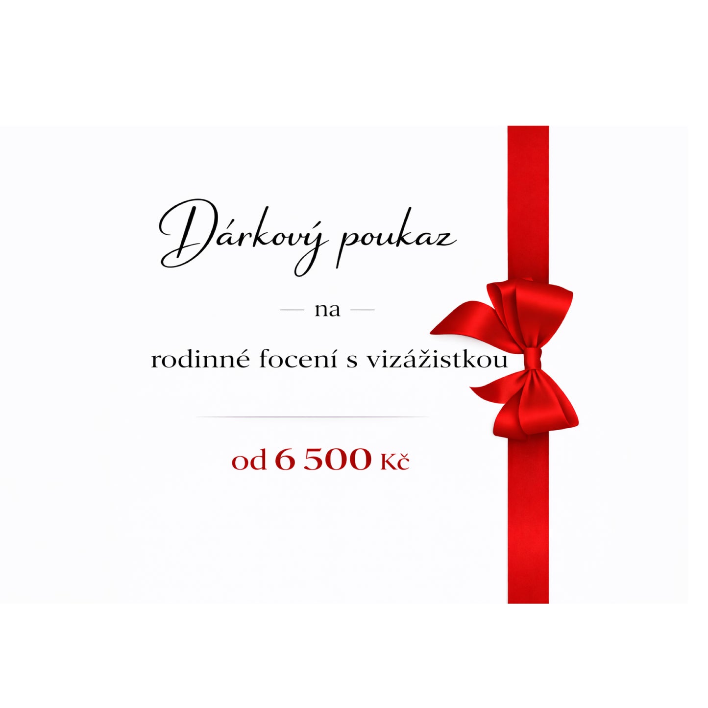 SNÍLKOVSKÝ POUKAZ na rodinné focení S VIZÁŽISTKOU