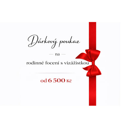 SNÍLKOVSKÝ POUKAZ na rodinné focení S VIZÁŽISTKOU