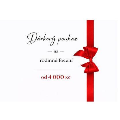SNÍLKOVSKÝ POUKAZ na rodinné focení BEZ VIZÁŽISTKY
